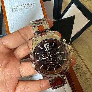 Na Hoku Stainless Steel Chronograph Watch